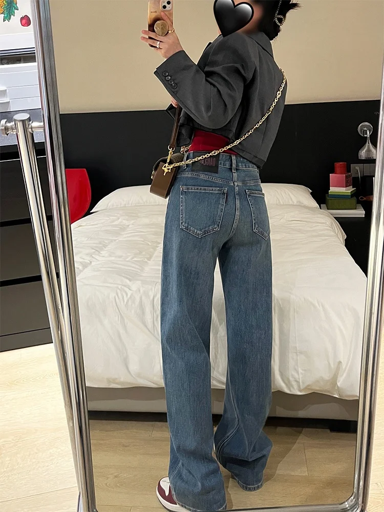 Прямые синие джинсы с высокой талией, женские летние новые широкие брюки, брюки длиной до пола, хлопковые эластичные джинсовые брюки для поездок на работу
Прямые синие джинсы с высокой талией, женские летние новые широкие брюки, брюки длиной до пола, хлопковые эластичные джинсовые брюки для поездок на работу