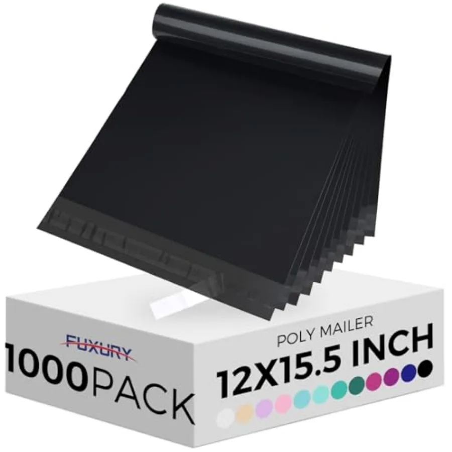 12x15.5" 1000pcs Shipping Bags Poly Mailers for Clothing, Waterproof Shipping Bags for Clothing, Strong Adhesive Shipping Envel
12x15.5" 1000pcs Shipping Bags Poly Mailers for Clothing, Waterproof Shipping Bags for Clothing, Strong Adhesive Shipping Envel