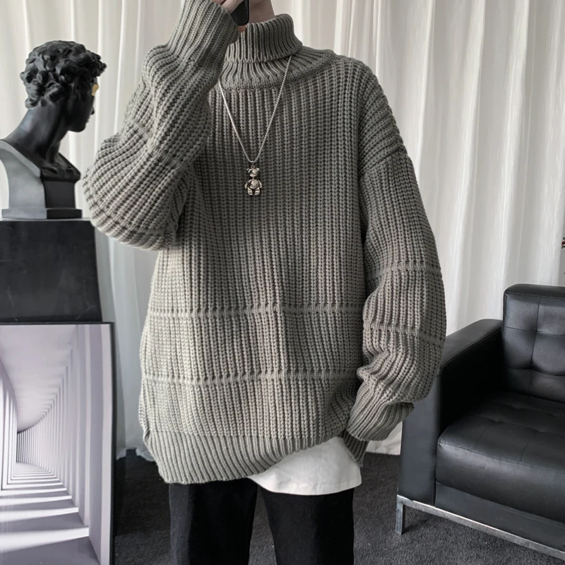 Autumn Winter Mens Casual Turtleneck Pullover Men's Long Sleeve Rollneck Sweater Korean Style Warm Knitted Sweater JJ476
Autumn Winter Mens Casual Turtleneck Pullover Men's Long Sleeve Rollneck Sweater Korean Style Warm Knitted Sweater JJ476