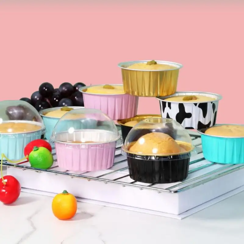 20Sets Aluminum Foil Cake Cups Mini Disposable Cake Pans Baking Mold For Mousse Pudding Portion Baking Tray
20Sets Aluminum Foil Cake Cups Mini Disposable Cake Pans Baking Mold For Mousse Pudding Portion Baking Tray