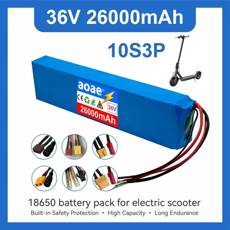 36V 10S3P 18650 Lithium Battery Pack with BMS for E-bike Electric Scooter Foldable Bike High Capacity Fast Charging
36V 10S3P 18650 Lithium Battery Pack with BMS for E-bike Electric Scooter Foldable Bike High Capacity Fast Charging