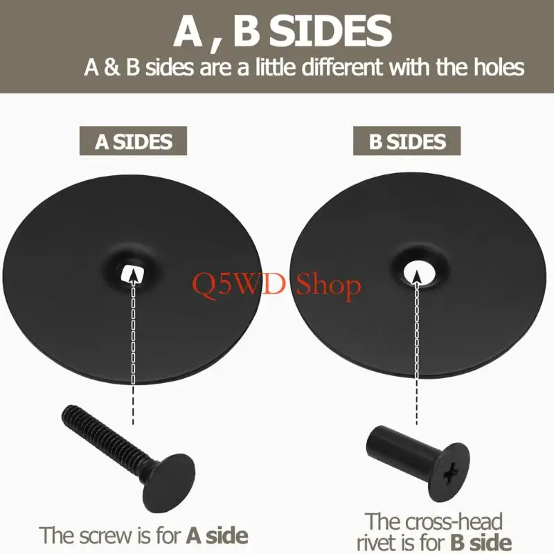 Q5WD 2pack Durability Steel Door Lock Hole Cover Set Includes Mounting Hardware
Q5WD 2pack Durability Steel Door Lock Hole Cover Set Includes Mounting Hardware
