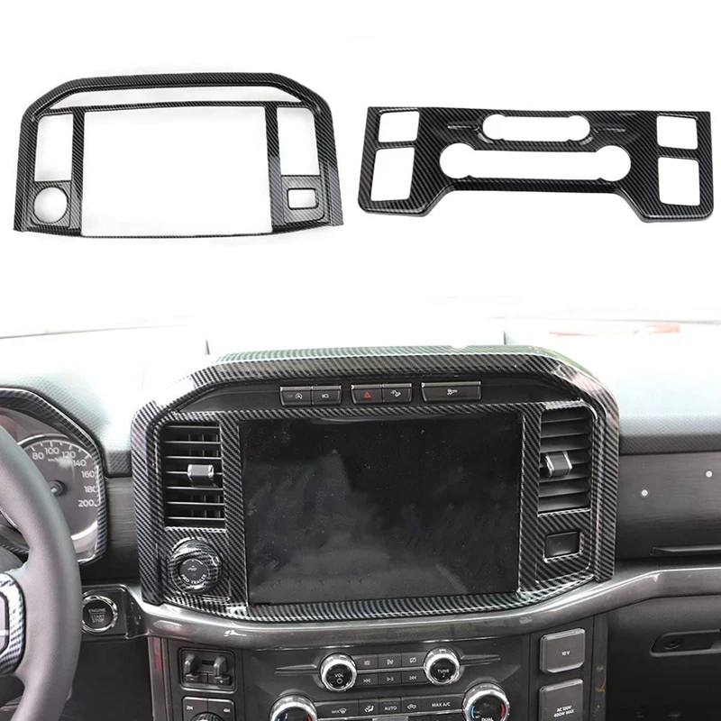 Carbon Fiber Central Control Panel Cover Trim For Ford F150 2021-2023 AC Adjustment+Navigation Frame Cover ,2PCS Parts
Carbon Fiber Central Control Panel Cover Trim For Ford F150 2021-2023 AC Adjustment+Navigation Frame Cover ,2PCS Parts