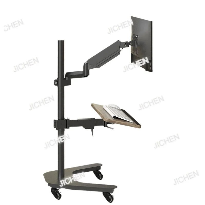 HQC Computer Monitor Suspension Bracket Robotic Arm Lifting Table Mobile E-sports Cockpit Multifunctional Workbench