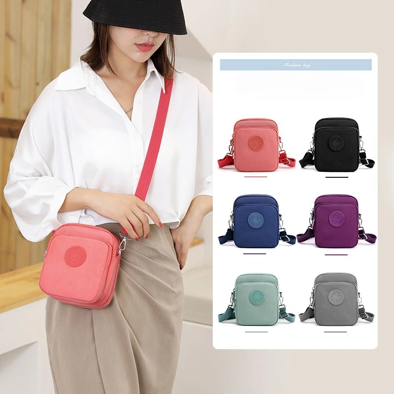 Fashion Women Shoulder Crossbody Bag Square Nylon Adjustable Strap Multi-Compartment Lightweight Large Capacity Multiple Colors
Fashion Women Shoulder Crossbody Bag Square Nylon Adjustable Strap Multi-Compartment Lightweight Large Capacity Multiple Colors