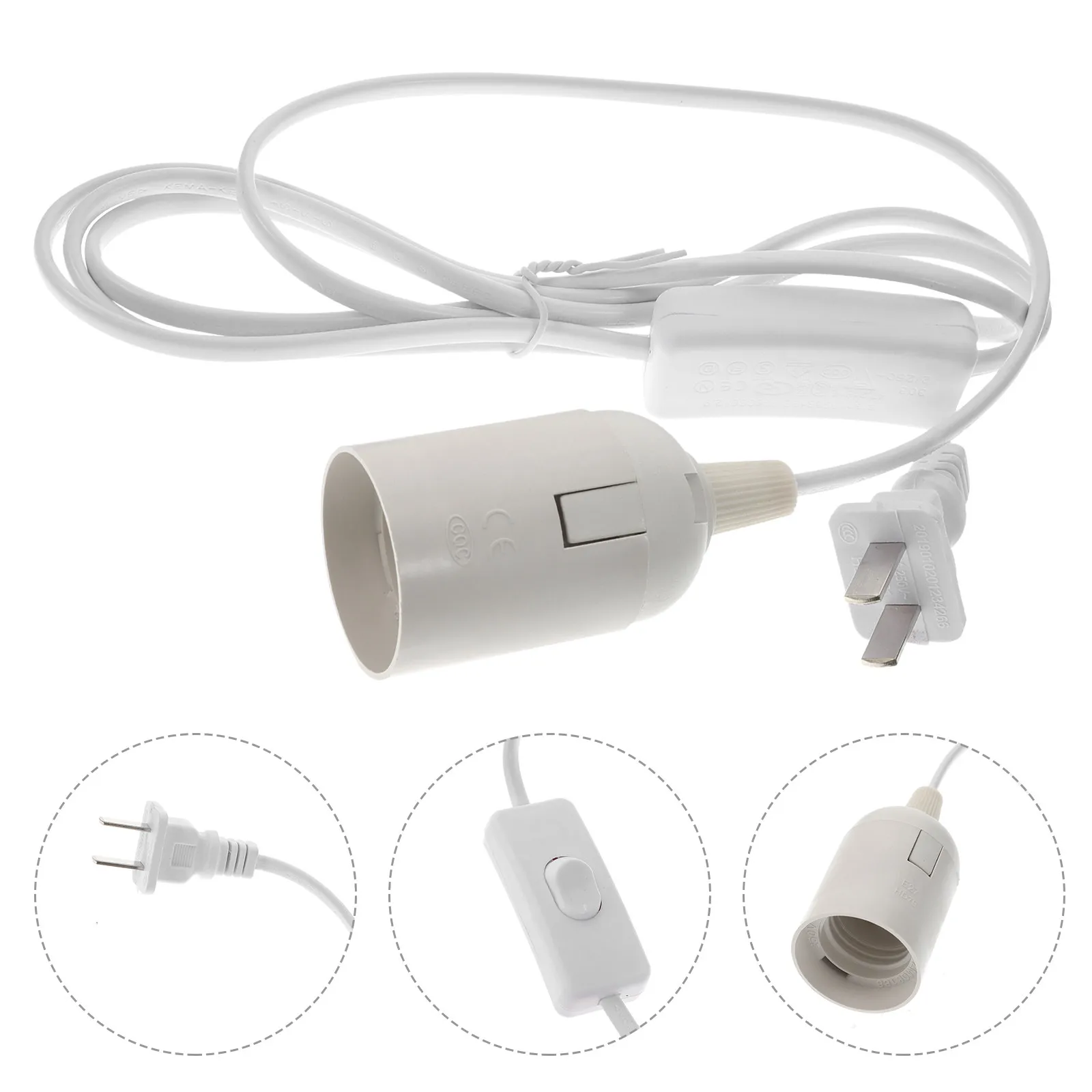 Pendant Light Socket with Cord E27 Base Flame Retardant Heat Resistant PVC Hanging Lamp Socket Plug Cafe Bar Home Hotel
Pendant Light Socket with Cord E27 Base Flame Retardant Heat Resistant PVC Hanging Lamp Socket Plug Cafe Bar Home Hotel
