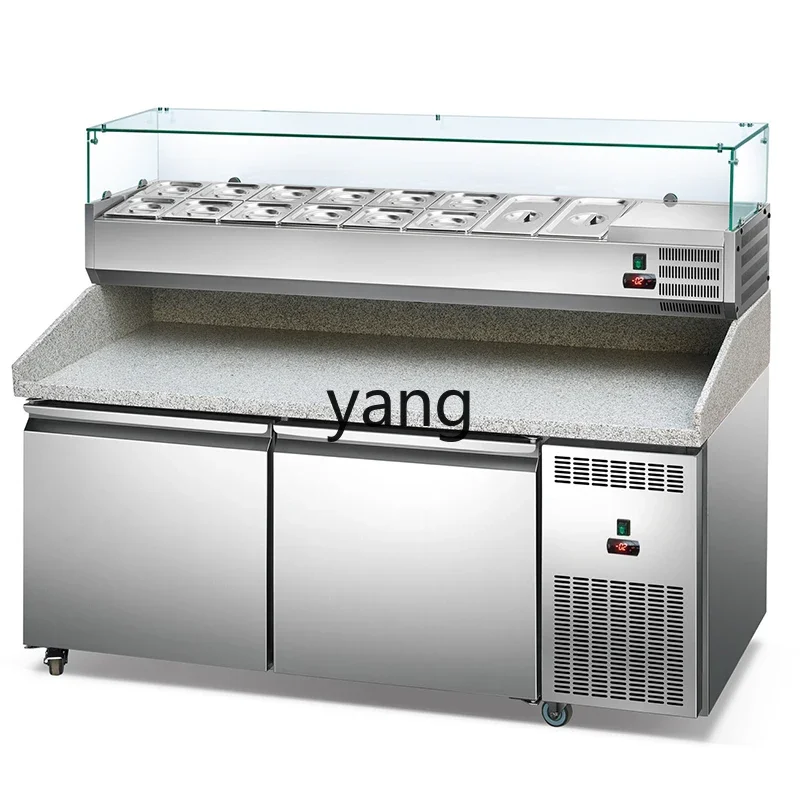 LMM commercial marble pizza counter dessert display cabinet fruit salad console refrigerator
LMM commercial marble pizza counter dessert display cabinet fruit salad console refrigerator
