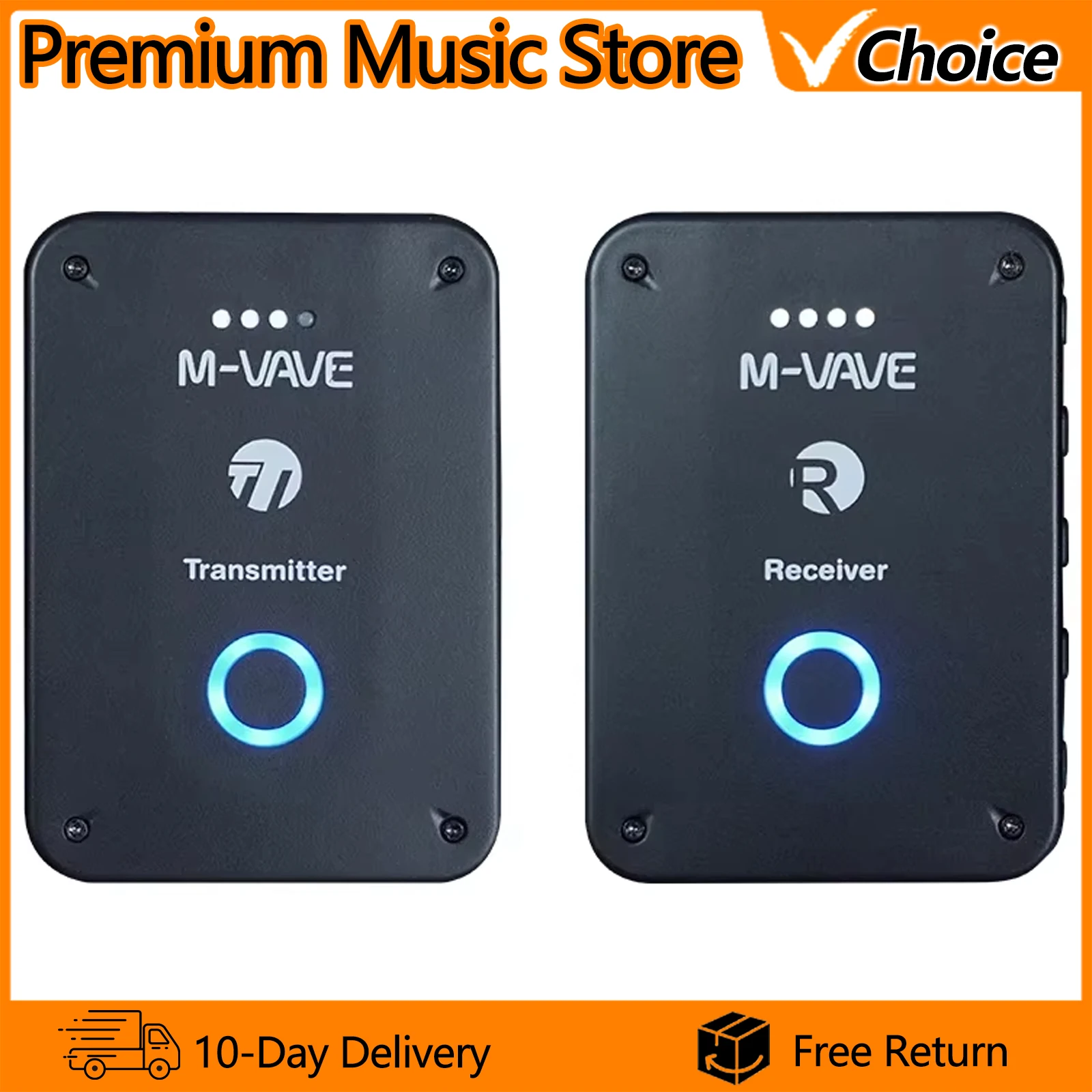 M-VAVE WP-9 Wireless Earphone Monitor 2.4G Rechargeable Transmitter Receiver with Volume Support Stereo Mono Mute Function
M-VAVE WP-9 Wireless Earphone Monitor 2.4G Rechargeable Transmitter Receiver with Volume Support Stereo Mono Mute Function