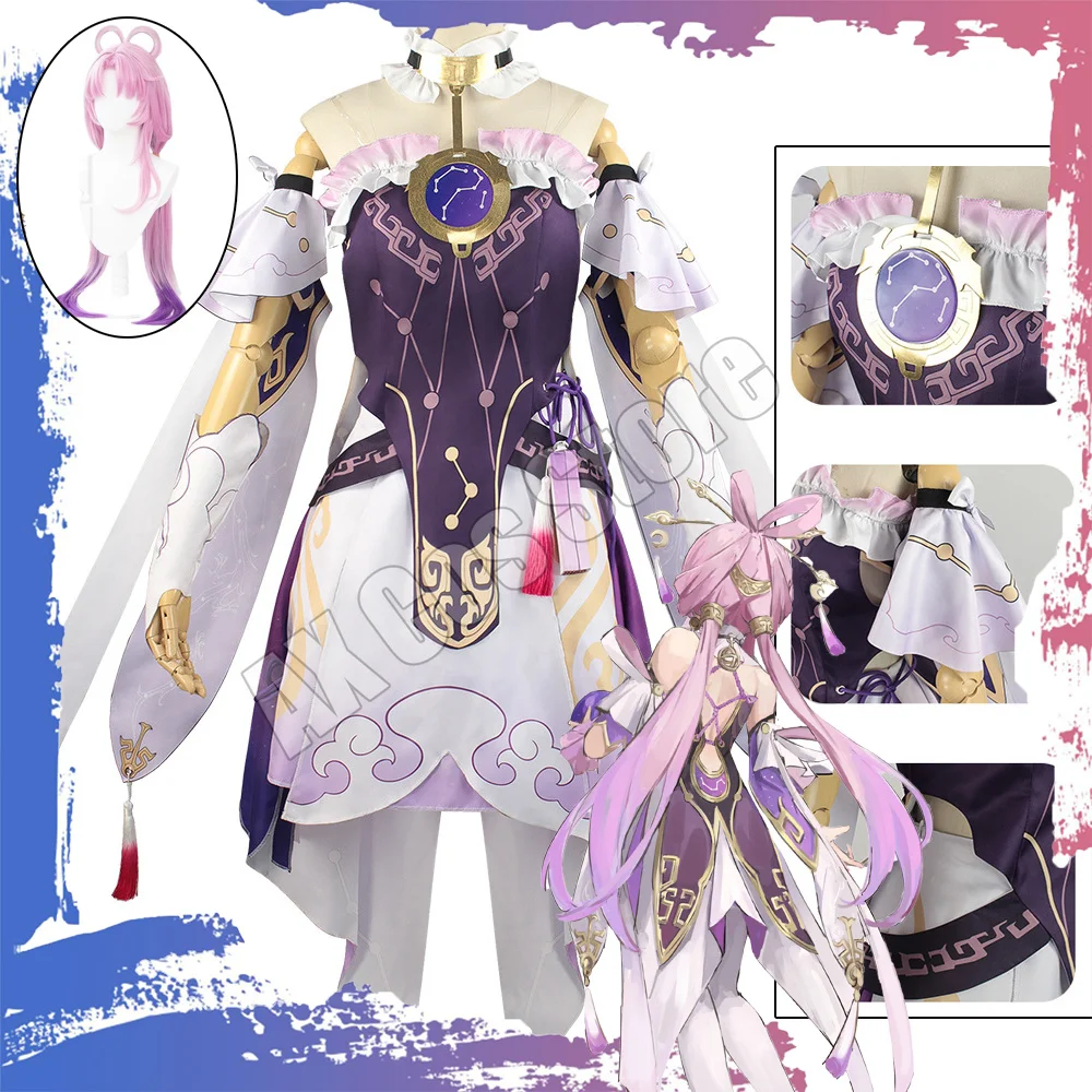 Game Honkai Star Rail Fu Xuan Cosplay Costume Fuxuan Cosplay Suits Outfit Wig Anime Uniform for Women Halloween Costumes Adult
Game Honkai Star Rail Fu Xuan Cosplay Costume Fuxuan Cosplay Suits Outfit Wig Anime Uniform for Women Halloween Costumes Adult