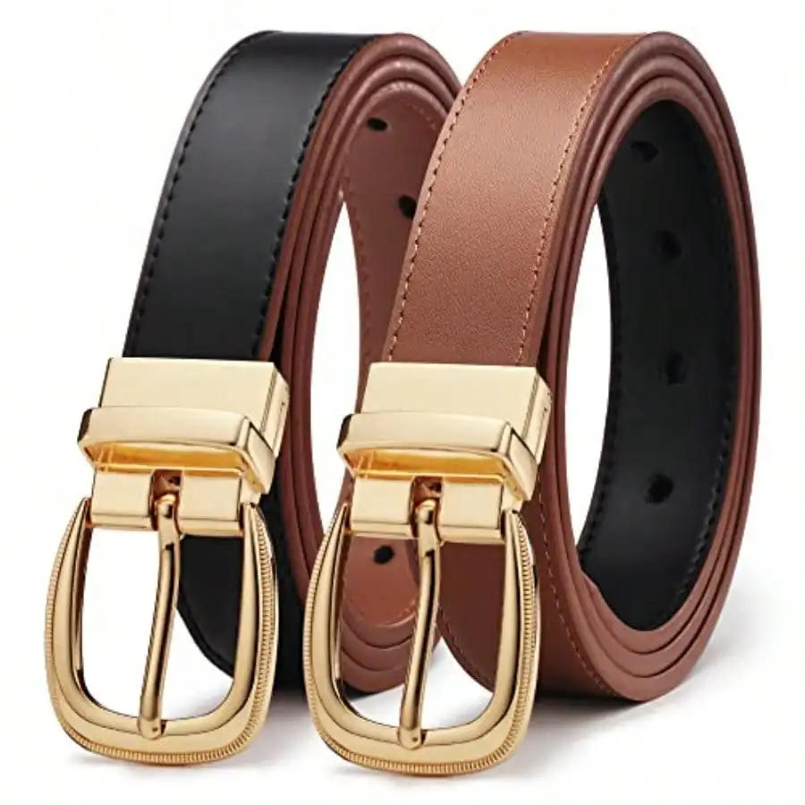 Reversible Belt For Women Womens Leather Belt For Jeans Pants - 2 Styles In One Belt
Reversible Belt For Women Womens Leather Belt For Jeans Pants - 2 Styles In One Belt