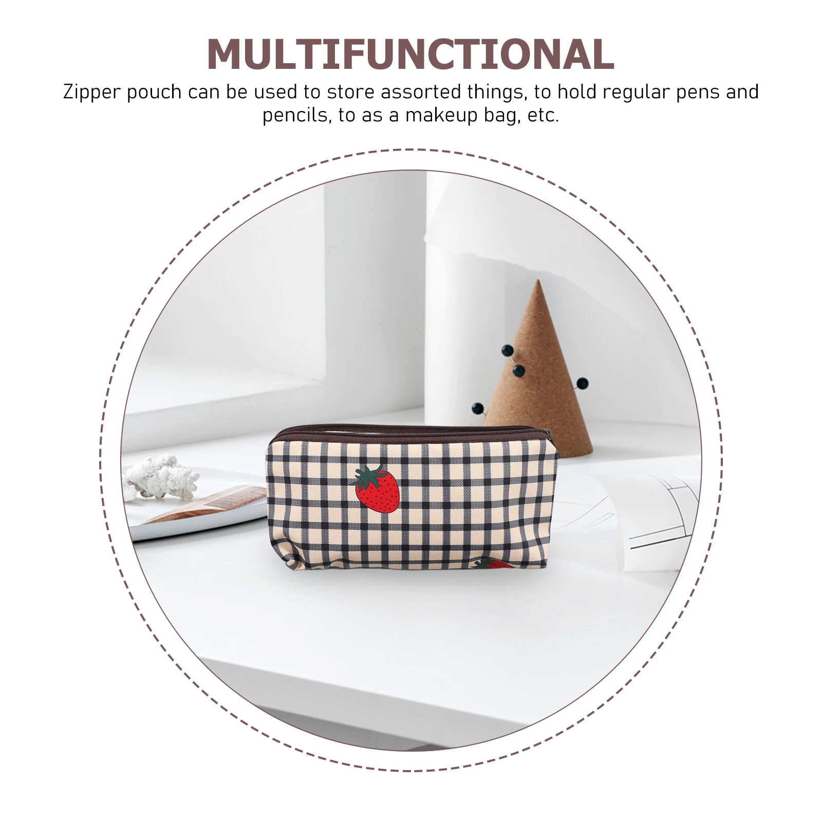 Pencil Bag Large Capacity Anti Wear Material Zipper Design Lightweight Stationery Storage Cute Kawaii Strawberry Makeup Pouch
Pencil Bag Large Capacity Anti Wear Material Zipper Design Lightweight Stationery Storage Cute Kawaii Strawberry Makeup Pouch