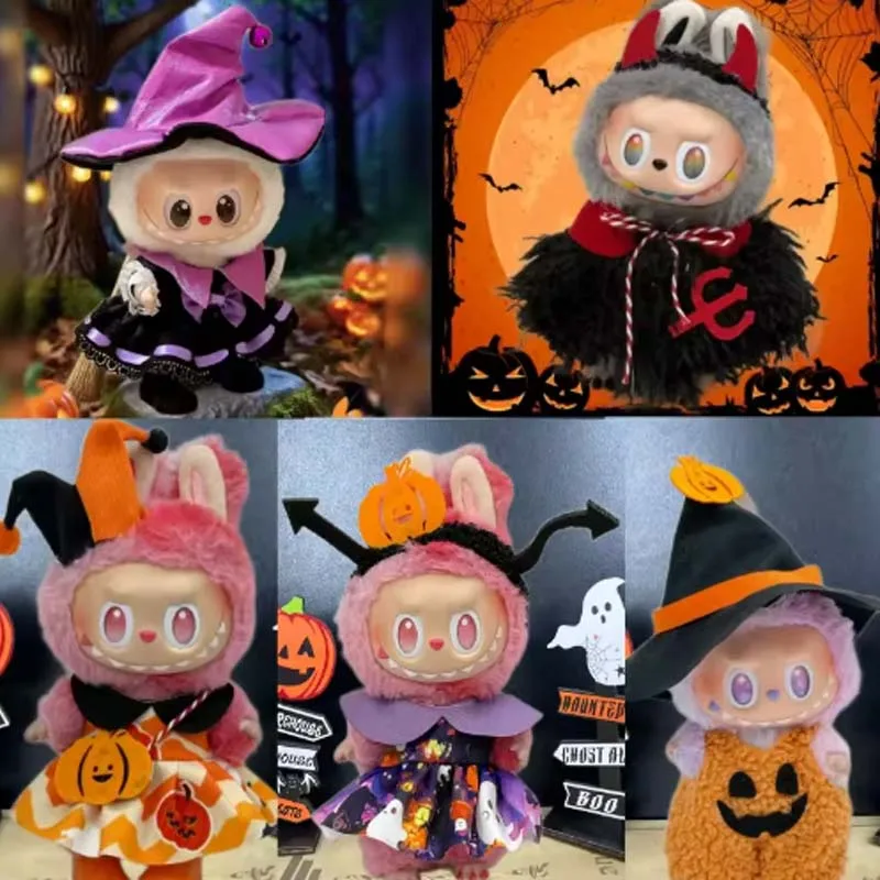 Kawaii Only Clothing For Labubu Halloween Magical Witch Doll Costume Posture 17cm Vinyl Doll Changing Doll Accessories Toy Gift
Kawaii Only Clothing For Labubu Halloween Magical Witch Doll Costume Posture 17cm Vinyl Doll Changing Doll Accessories Toy Gift