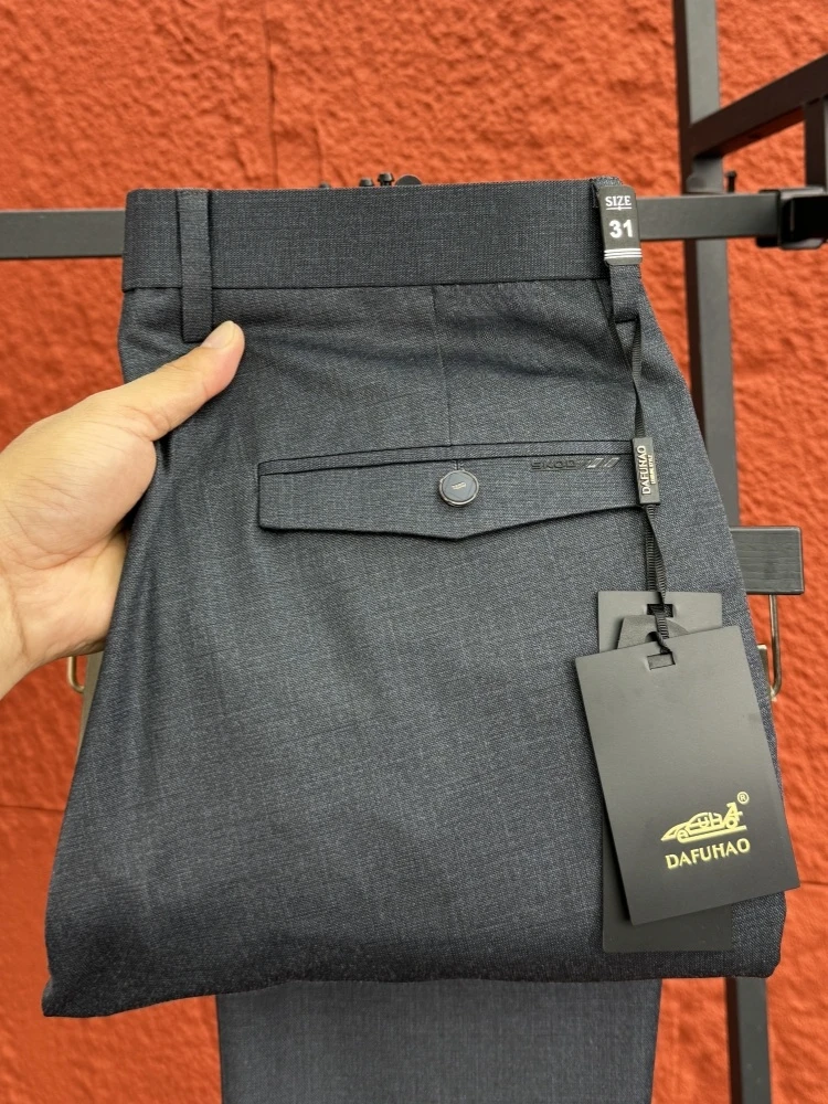 Busin Casual Slim Fit Straight Leg Men's Pants Spring Summer Breathable Stretch Tailored Cut Pure Color Pampa&
Busin Casual Slim Fit Straight Leg Men's Pants Spring Summer Breathable Stretch Tailored Cut Pure Color Pampa&