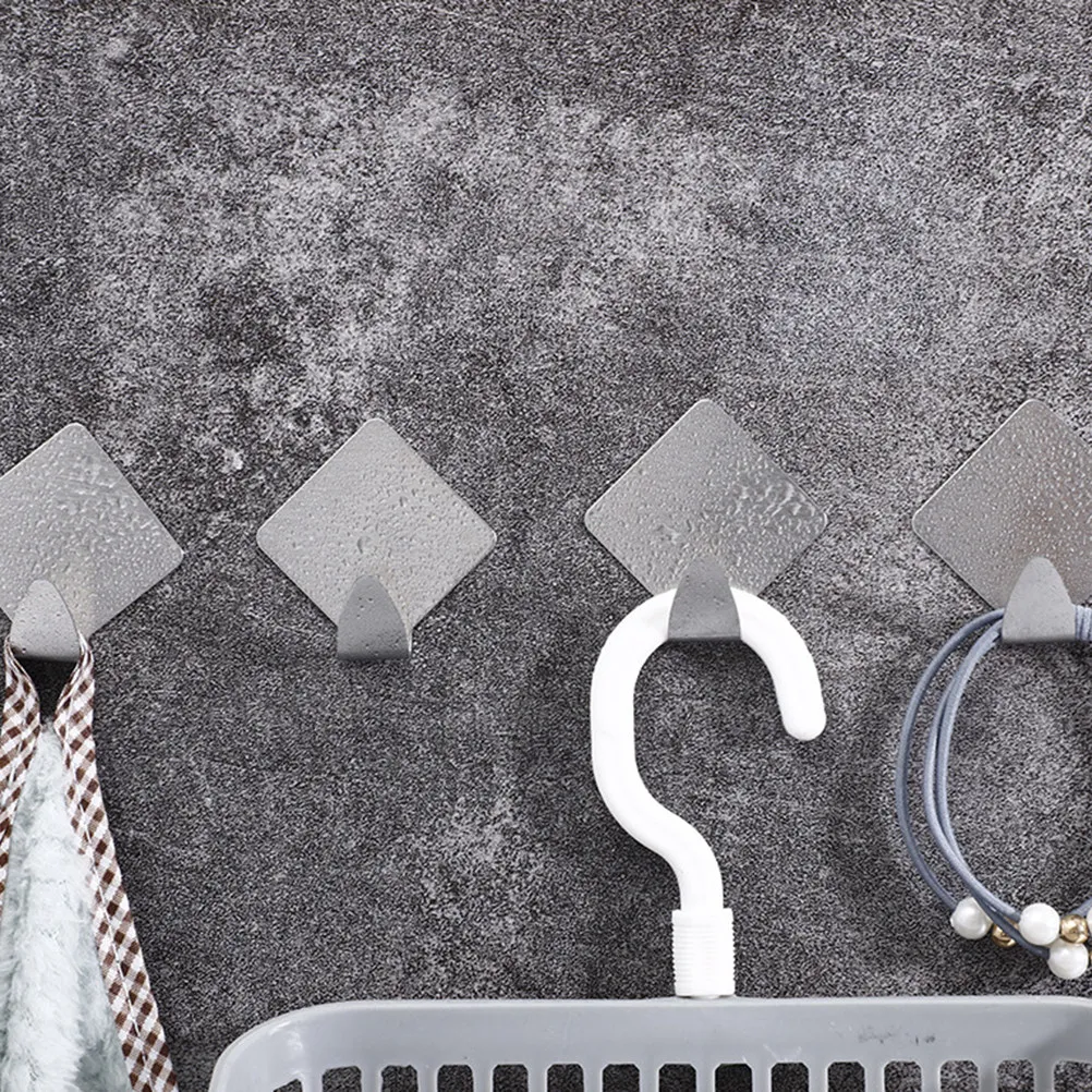 6Sets Stainless Steel Hanging Hooks Diamond Shape Creative Wall Hooks for Kitchen Bathroom Door Back Clothing Hat Storage
6Sets Stainless Steel Hanging Hooks Diamond Shape Creative Wall Hooks for Kitchen Bathroom Door Back Clothing Hat Storage