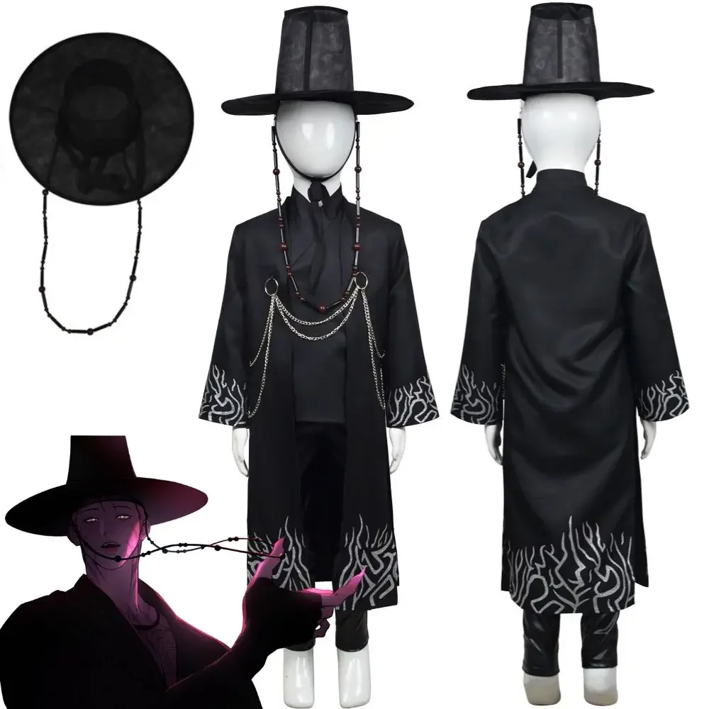 Детский костюм для мальчиков Kpop «Охотники на демонов» Jinu, костюм для косплея Saja, маскировочная форма, шляпа, наряды для ролевых игр на Хэллоуин, карнавальный костюм
Детский костюм для мальчиков Kpop «Охотники на демонов» Jinu, костюм для косплея Saja, маскировочная форма, шляпа, наряды для ролевых игр на Хэллоуин, карнавальный костюм