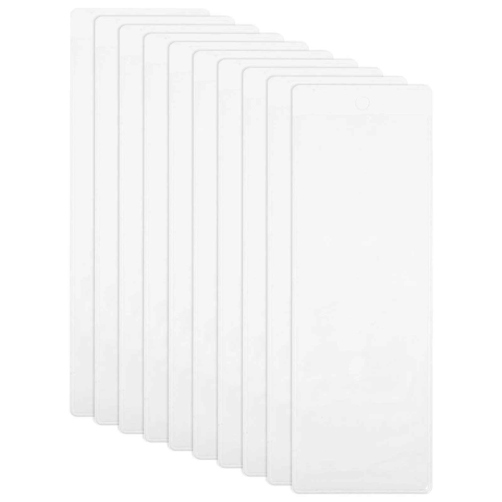 10pcs Bookmark Covers Clear PVC Protective Sleeves for Photos Bookmarks Display Packaging Office Supplies Student Tools
10pcs Bookmark Covers Clear PVC Protective Sleeves for Photos Bookmarks Display Packaging Office Supplies Student Tools
