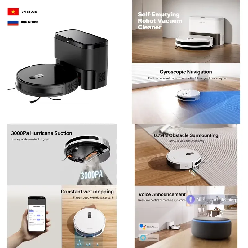 【CHIMU HOME】 E13S MAX Self-Emptying 2000Pa Vacuum Cleaner and Mop for Smart Wet Dry 2 in 1 Cleaning
【CHIMU HOME】 E13S MAX Self-Emptying 2000Pa Vacuum Cleaner and Mop for Smart Wet Dry 2 in 1 Cleaning
