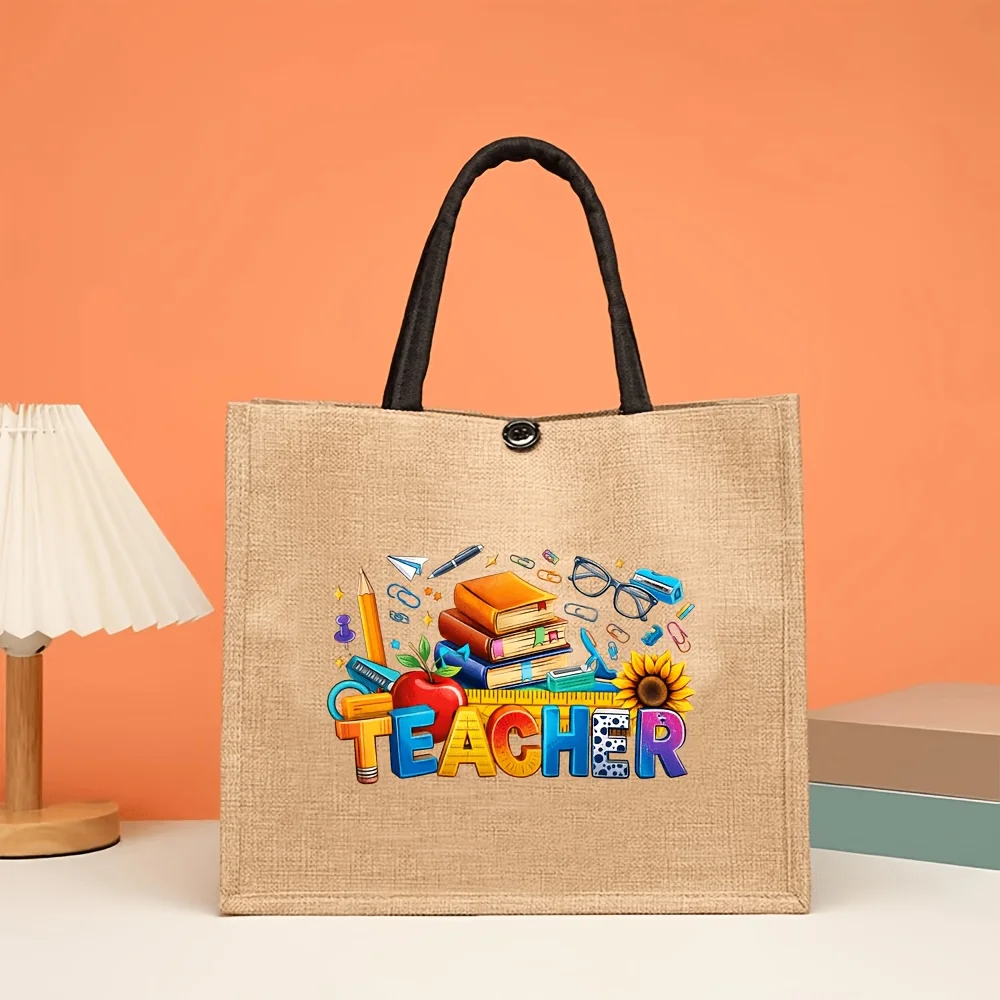 Recommended Gifts for Teacher's Day Include Bags Made from Linen These Tote Shopping Bags Colorful Teacher-Themed Prints Bag
Recommended Gifts for Teacher's Day Include Bags Made from Linen These Tote Shopping Bags Colorful Teacher-Themed Prints Bag