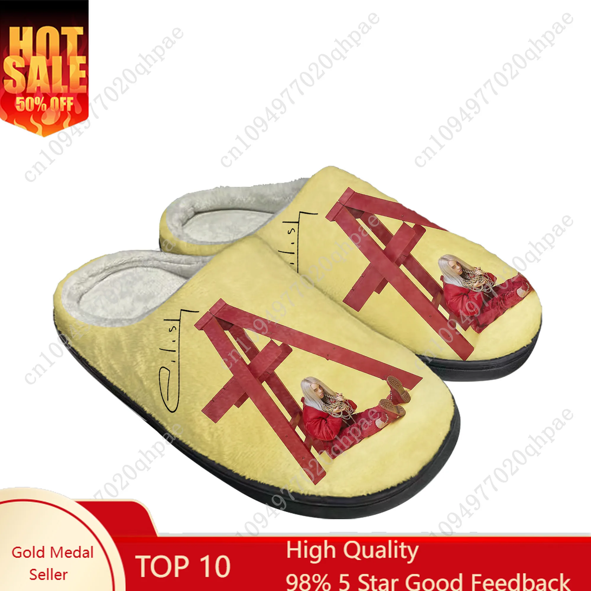 Billie Eilish Cotton Slippers High Quality Mens Womens Youth Boy Girl Plush Bedroom Keep Warm Shoes Customized Thermal Slipper
Billie Eilish Cotton Slippers High Quality Mens Womens Youth Boy Girl Plush Bedroom Keep Warm Shoes Customized Thermal Slipper