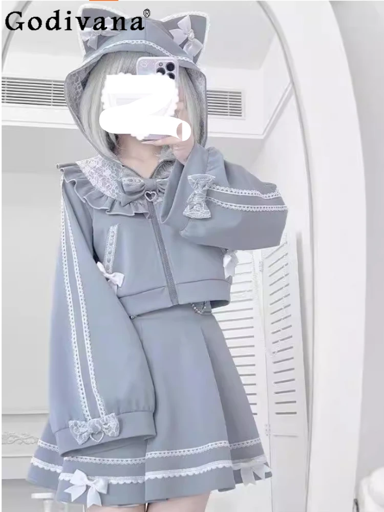 Осень-зима, милое полупальто с длинными рукавами для девочек, модные комплекты трапециевидной формы с высокой талией, уменьшающие возраст юбки с бантом
Осень-зима, милое полупальто с длинными рукавами для девочек, модные комплекты трапециевидной формы с высокой талией, уменьшающие возраст юбки с бантом