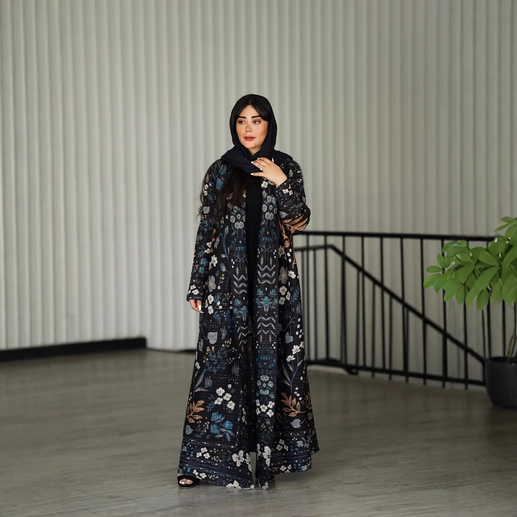 Pleated Turndown Collar Vintage Printed Long Sleeve Dress Women 2026 New Original Designer Abaya Fashion Long Loose Coat
Pleated Turndown Collar Vintage Printed Long Sleeve Dress Women 2026 New Original Designer Abaya Fashion Long Loose Coat