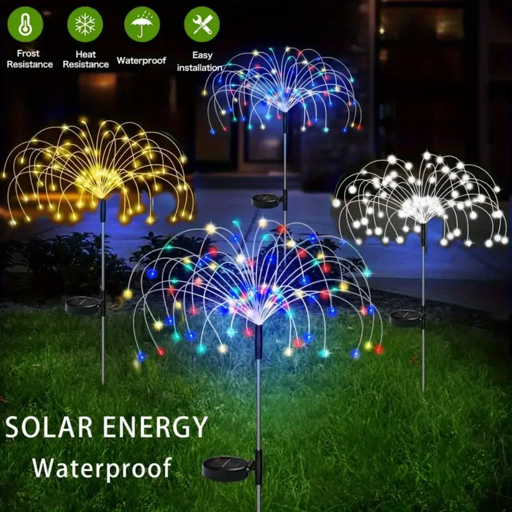 2/4/6/8/12pcs 200LED Outdoor Solar Fireworks Lights Waterproof Solar Garden Flower Lights 8 Lighting Modes Yard Patio Decoration 
2/4/6/8/12pcs 200LED Outdoor Solar Fireworks Lights Waterproof Solar Garden Flower Lights 8 Lighting Modes Yard Patio Decoration