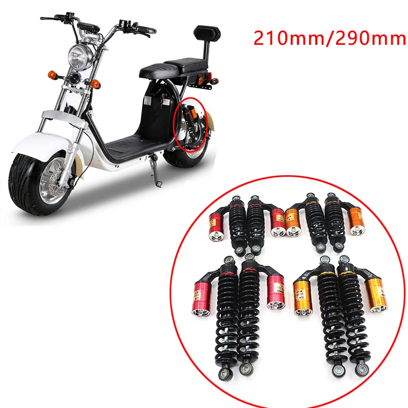 1 pair 210/290MM Spring Rear Shock Absorber With Decorative Airbag Rear Damping For Citycoco Modified Accessories parts
1 pair 210/290MM Spring Rear Shock Absorber With Decorative Airbag Rear Damping For Citycoco Modified Accessories parts