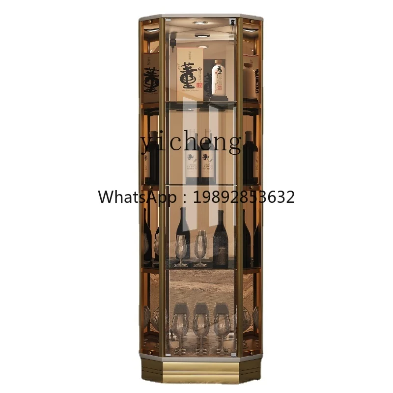 ZZZf Light Luxury Sst Wine Cabinet Modern Living Room Corner Triangle Glass Door High-End Display Cabinet
ZZZf Light Luxury Sst Wine Cabinet Modern Living Room Corner Triangle Glass Door High-End Display Cabinet