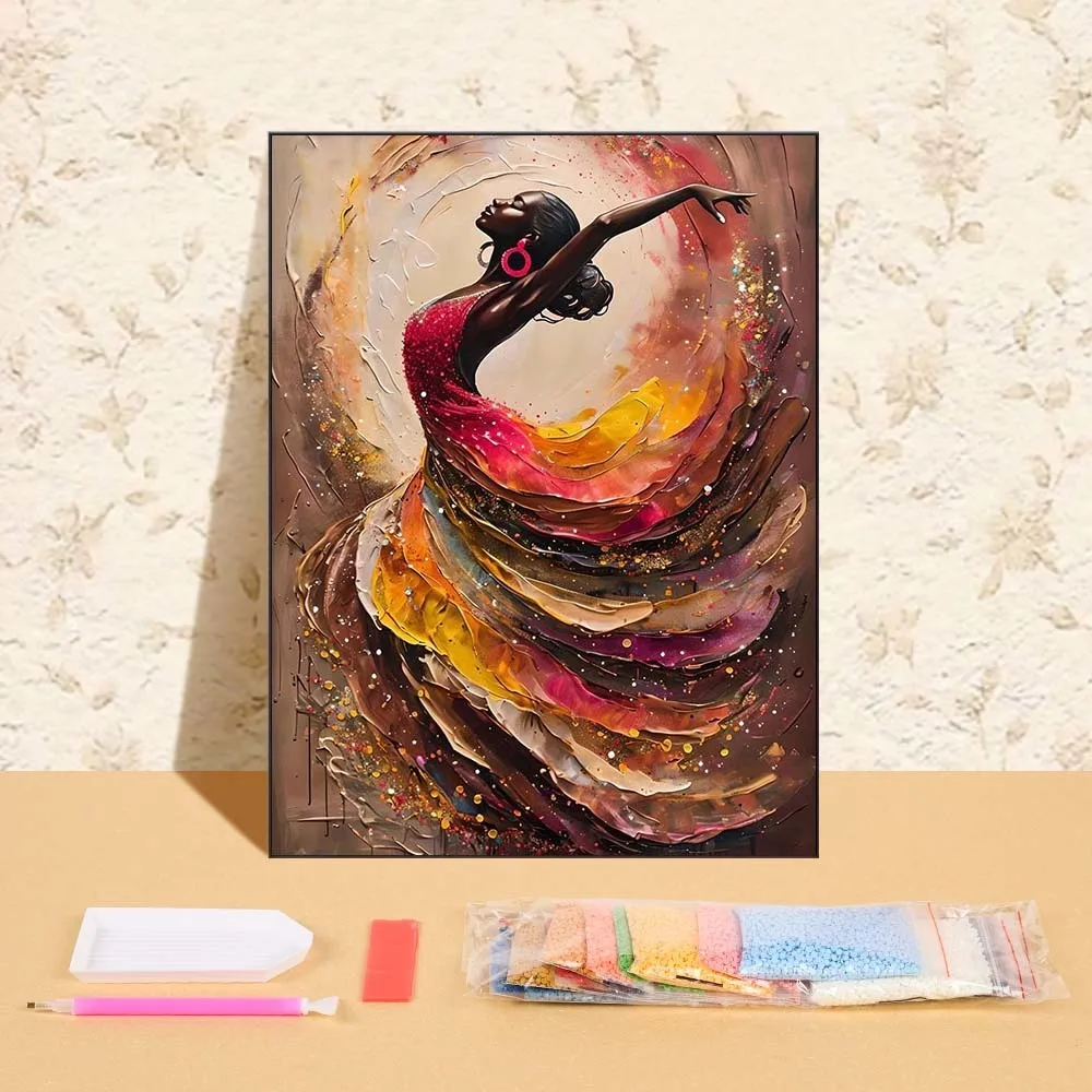 New Arrival Dance Women Diamond Painting Character DIY Full Round Diamond Mosaic African Girl Pattern For Adults Beginners
New Arrival Dance Women Diamond Painting Character DIY Full Round Diamond Mosaic African Girl Pattern For Adults Beginners