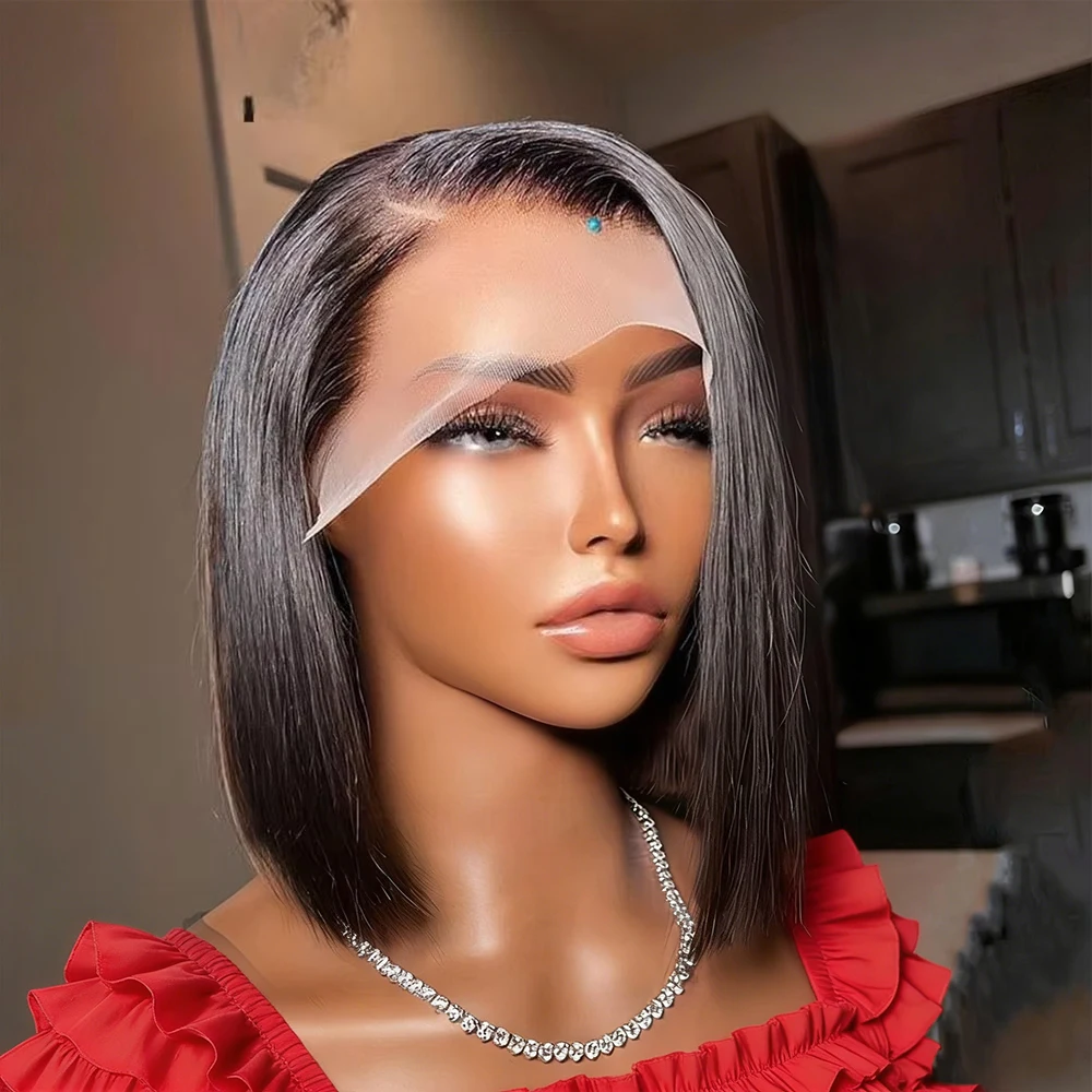 250 Density Bob Wigs Straight Human Hair Lace Frontal Wigs No Glue 7x5 Wear And Go Glueless Wig Pre Cut Lace Brazilian Remy Hair 13x4 13x6 HD Bob Lace Front Wigs For Women Pre-plucked
250 Density Bob Wigs Straight Human Hair Lace Frontal Wigs No Glue 7x5 Wear And Go Glueless Wig Pre Cut Lace Brazilian Remy Hair 13x4 13x6 HD Bob Lace Front Wigs For Women Pre-plucked