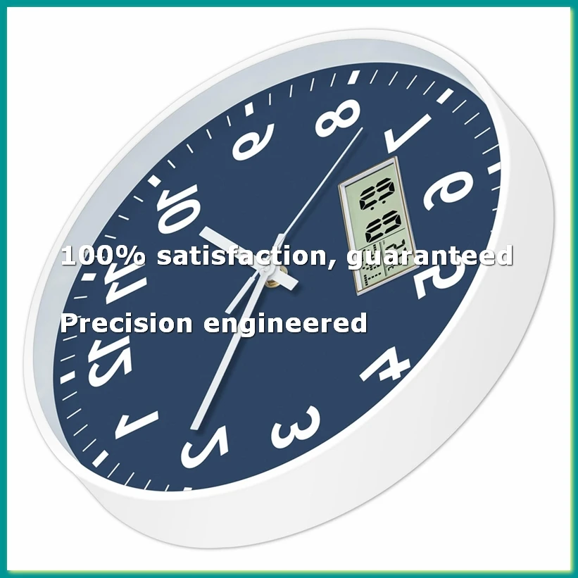 Digital Wall Clock with Time, Day of Week and Temperature, Silent Non-Ticking Battery Operated Round Digital Wall Clock-A07G
Digital Wall Clock with Time, Day of Week and Temperature, Silent Non-Ticking Battery Operated Round Digital Wall Clock-A07G