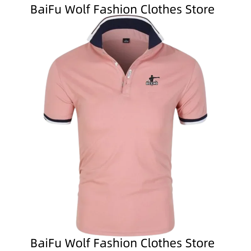 Men's breathable short-sleeved polo shirts, quick-drying casual wear, ordinary style, summer fashion, business high quality
Men's breathable short-sleeved polo shirts, quick-drying casual wear, ordinary style, summer fashion, business high quality