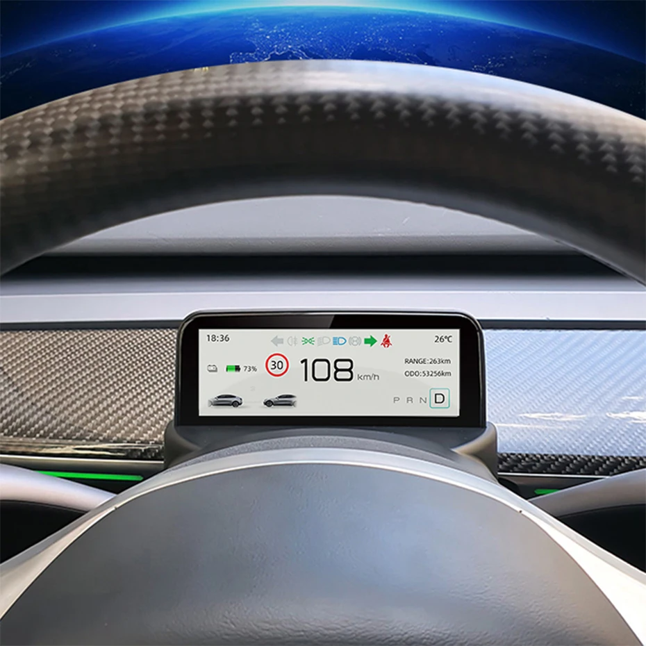 LCD Digital Virtual Cockpit Instrument Cluster Dashboard For Tesla Model Y 3 2017-2023 Panel Support Screen Center Speedometer
LCD Digital Virtual Cockpit Instrument Cluster Dashboard For Tesla Model Y 3 2017-2023 Panel Support Screen Center Speedometer