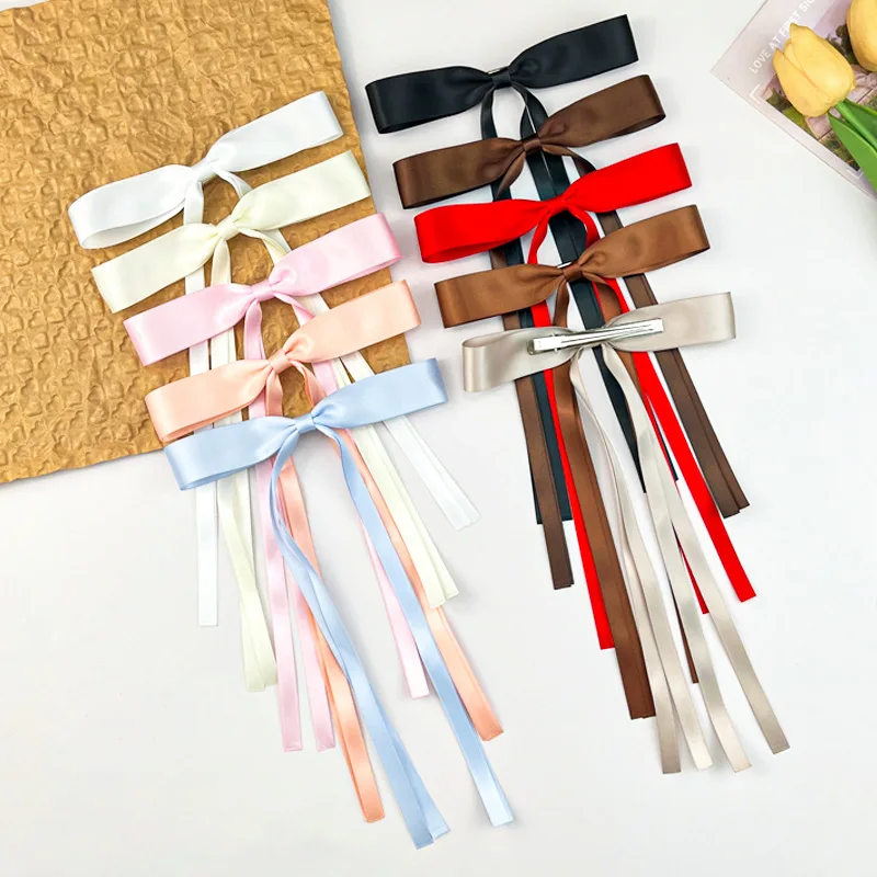 50pc/lot Long Tassel Bow Hair Clips Kid Long Ribbon Bow Hairpin Barrettes For Women Girls Hairgrips Hair Accessories Wholesale
50pc/lot Long Tassel Bow Hair Clips Kid Long Ribbon Bow Hairpin Barrettes For Women Girls Hairgrips Hair Accessories Wholesale