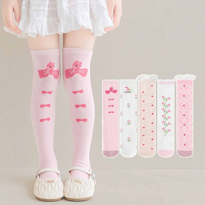 Kids Knee High Girls Socks Spring Autumn New Cotton Print Over Knee Princess Calf Socks Ruffle Children Long Socks For 3-8Years
Kids Knee High Girls Socks Spring Autumn New Cotton Print Over Knee Princess Calf Socks Ruffle Children Long Socks For 3-8Years