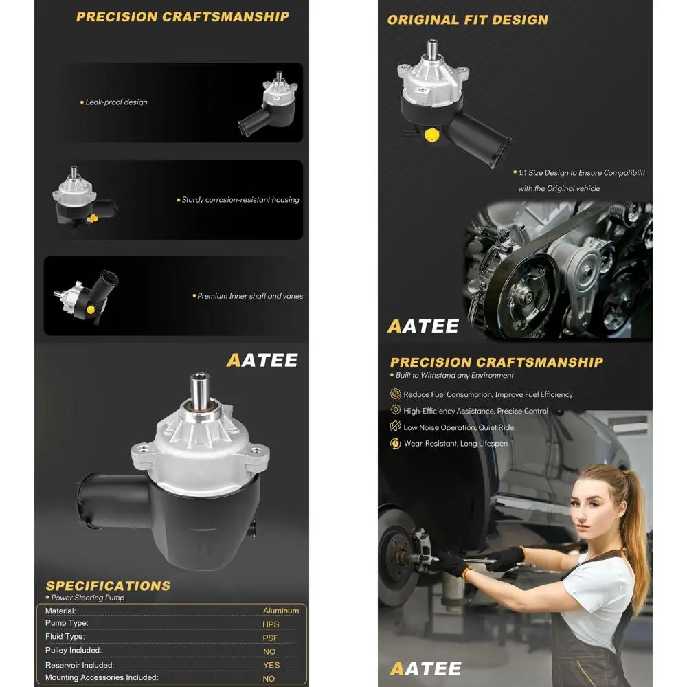 Насос гидроусилителя руля AATEE с резервуаром шкива для:-Ford Explorer 1995-2000, Ranger 1998-2006, Taurus 1990-1995, Windstar 1995-
Насос гидроусилителя руля AATEE с резервуаром шкива для:-Ford Explorer 1995-2000, Ranger 1998-2006, Taurus 1990-1995, Windstar 1995-