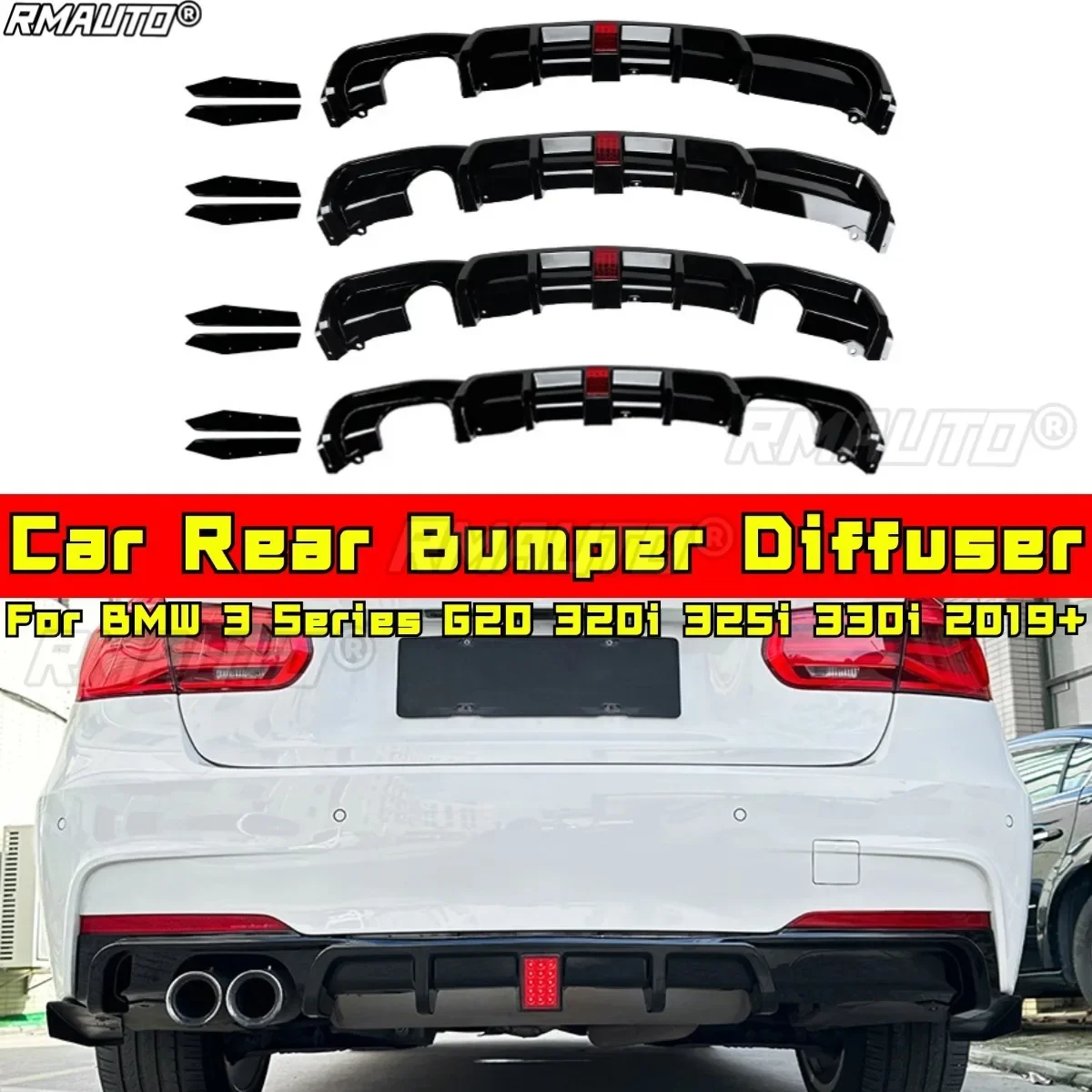 For BMW 3 Series F30 MT Rear Bumper Diffuser Lip Body Kit Rear Bumper Spoiler for BMW 3 Series F30 MT 2013-2019 Car Accessories
For BMW 3 Series F30 MT Rear Bumper Diffuser Lip Body Kit Rear Bumper Spoiler for BMW 3 Series F30 MT 2013-2019 Car Accessories