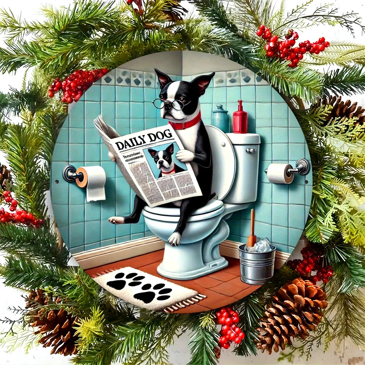 Бостон-терьер читает газету — круглый металлический знак | HD-печать, водонепроницаемый и нержавеющий | Идеально подходит для домашнего кофейного настенного декора
Бостон-терьер читает газету — круглый металлический знак | HD-печать, водонепроницаемый и нержавеющий | Идеально подходит для домашнего кофейного настенного декора