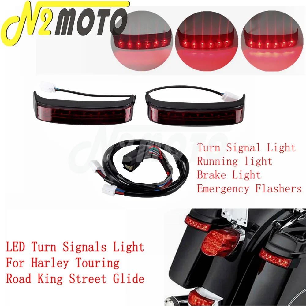 Motorcycle LED Saddlebag Turn Signal Light For Harley Touring Road King Electra Street Glide CVO Ultra Limited 2014-21 Tail Lamp
Motorcycle LED Saddlebag Turn Signal Light For Harley Touring Road King Electra Street Glide CVO Ultra Limited 2014-21 Tail Lamp