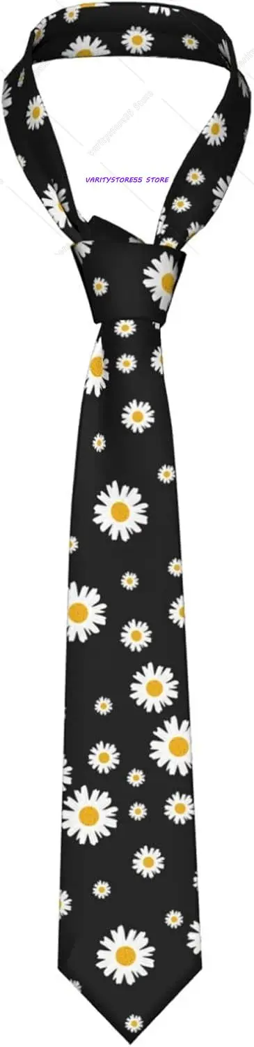 White Yellow Daisy Flower Black Ties for Men Classic Necktie Skinny Novelty for Wedding Party Dances Business Gifts
White Yellow Daisy Flower Black Ties for Men Classic Necktie Skinny Novelty for Wedding Party Dances Business Gifts
