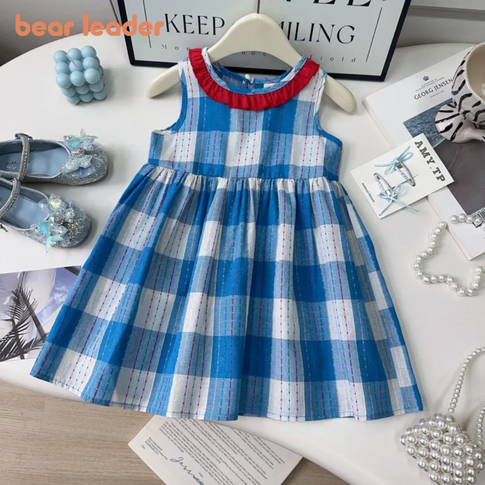 Bear Leader Korean Version Checkered Printed Sleeveless Casual Dresses for Girls Plain Toddler Dress Holiday Style Kids Clothes
Bear Leader Korean Version Checkered Printed Sleeveless Casual Dresses for Girls Plain Toddler Dress Holiday Style Kids Clothes
