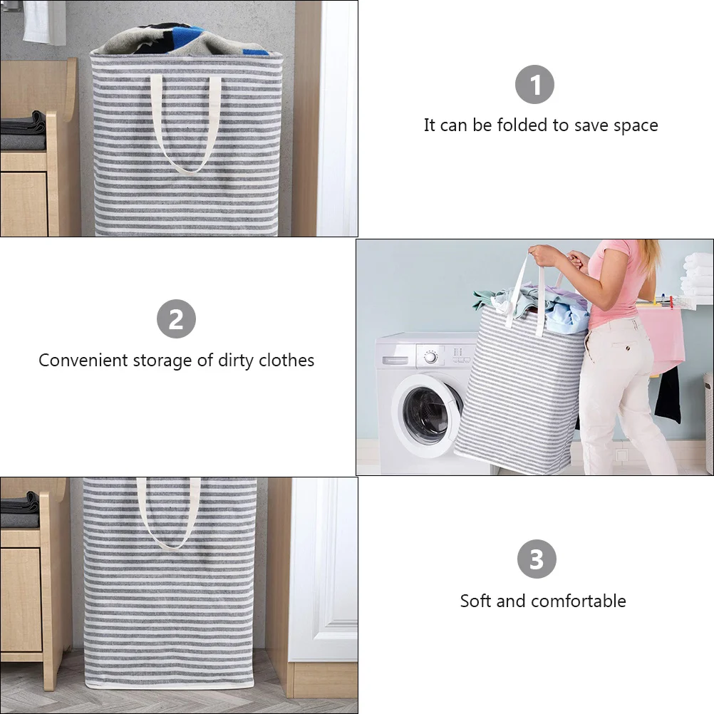 Foldable Freestanding Laundry Hamper Large Cotton Linen Clothes Basket Long Handles Lightweight for Travel College
Foldable Freestanding Laundry Hamper Large Cotton Linen Clothes Basket Long Handles Lightweight for Travel College