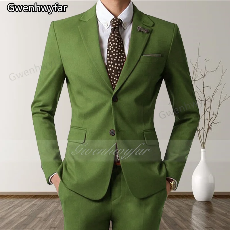 Gwenhwyfar Green Men's Fit Wedding Slim Fit 2 Piece Groom Tuxedo Shawl Lapel Custom Men's Fashion Clothing Jacket with Pants
Gwenhwyfar Green Men's Fit Wedding Slim Fit 2 Piece Groom Tuxedo Shawl Lapel Custom Men's Fashion Clothing Jacket with Pants