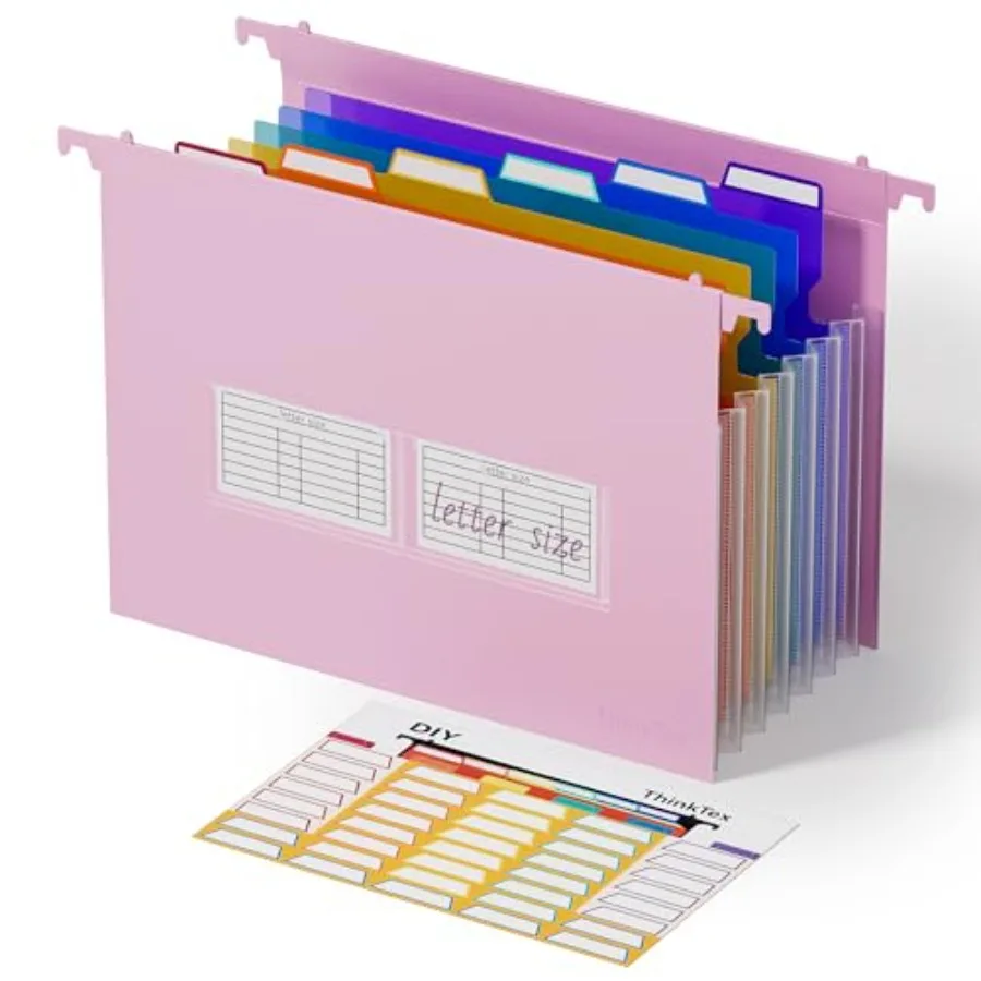 Plastic Epandg Hangg File Folders, 7 novative 1.2" Accordion Pockets, Large Capacity, Multi-Color Tabs, for Filing Cabinet - Pu
Plastic Epandg Hangg File Folders, 7 novative 1.2" Accordion Pockets, Large Capacity, Multi-Color Tabs, for Filing Cabinet - Pu