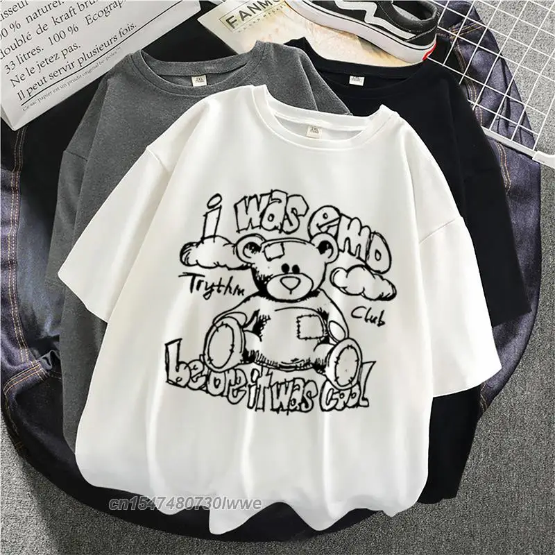 Satine Harajuku Kawaii Female/Male T-Shirt Bear Print Tops & Tees Fashion Casual T Shirt Men/Women Clothing T-Shirts
Satine Harajuku Kawaii Female/Male T-Shirt Bear Print Tops & Tees Fashion Casual T Shirt Men/Women Clothing T-Shirts