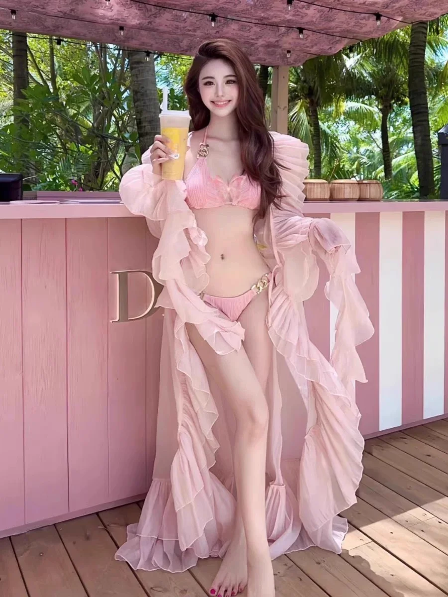 Sexy Pure Desire Bikini Trendy Ins Separate Swimwear for Women Small Chest Gathered Hot Spring Vaion Sli Sports Fitn
Sexy Pure Desire Bikini Trendy Ins Separate Swimwear for Women Small Chest Gathered Hot Spring Vaion Sli Sports Fitn