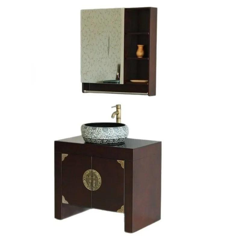 Oak Chinese bathroom cabinet Solid wood bathroom cabinet Combination floor cabinet Classic
Oak Chinese bathroom cabinet Solid wood bathroom cabinet Combination floor cabinet Classic