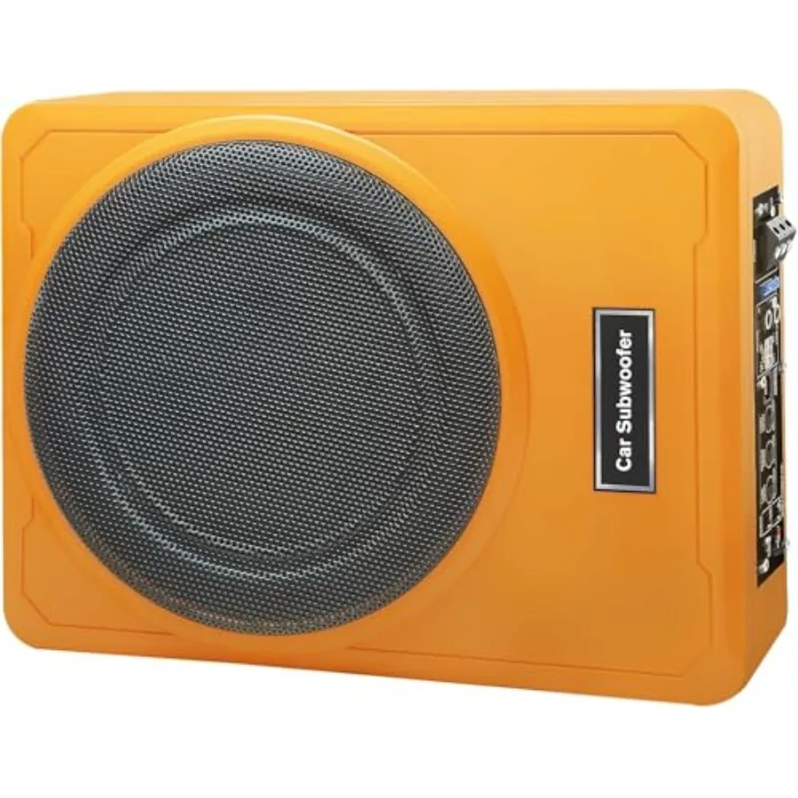 10 Inch Orange Car Subwoofer, Slim Under Seat Car Subwoofer Powered, High/Low Level Input, Car/Truck Car Audio Subwoofer Sub Bu
10 Inch Orange Car Subwoofer, Slim Under Seat Car Subwoofer Powered, High/Low Level Input, Car/Truck Car Audio Subwoofer Sub Bu