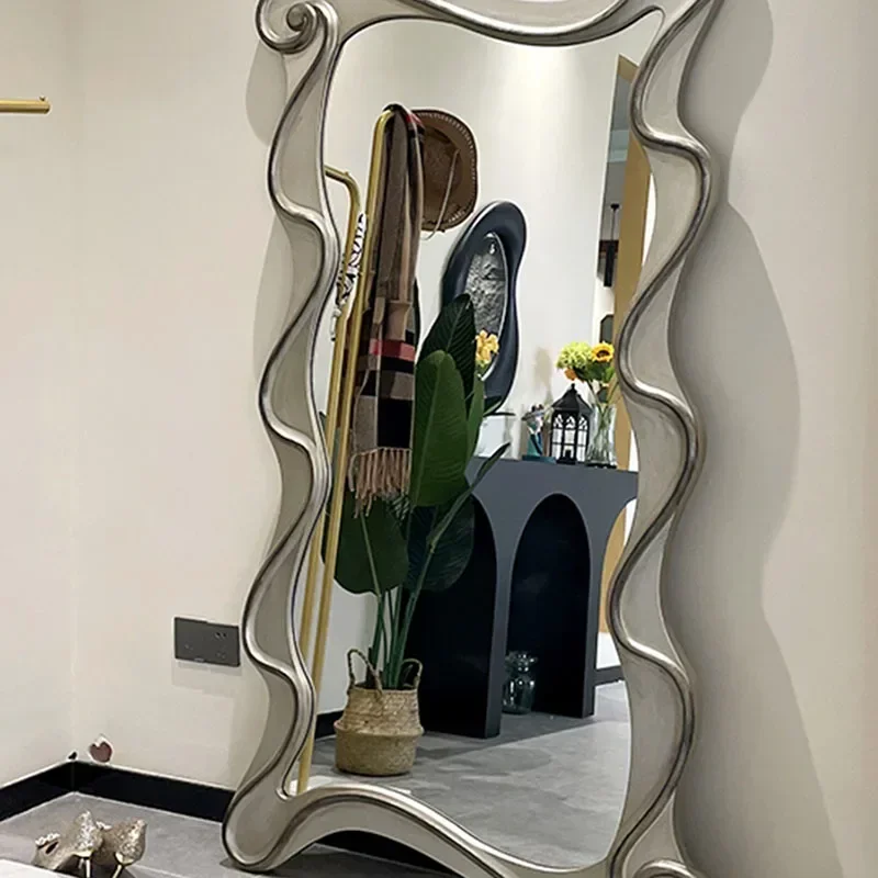 --Hanging Dressing Mirror Wavy Wall Living Room Modern Mirror Aesthetic Shower Compact Luxury Funky Spiegel Wand Home Products
--Hanging Dressing Mirror Wavy Wall Living Room Modern Mirror Aesthetic Shower Compact Luxury Funky Spiegel Wand Home Products