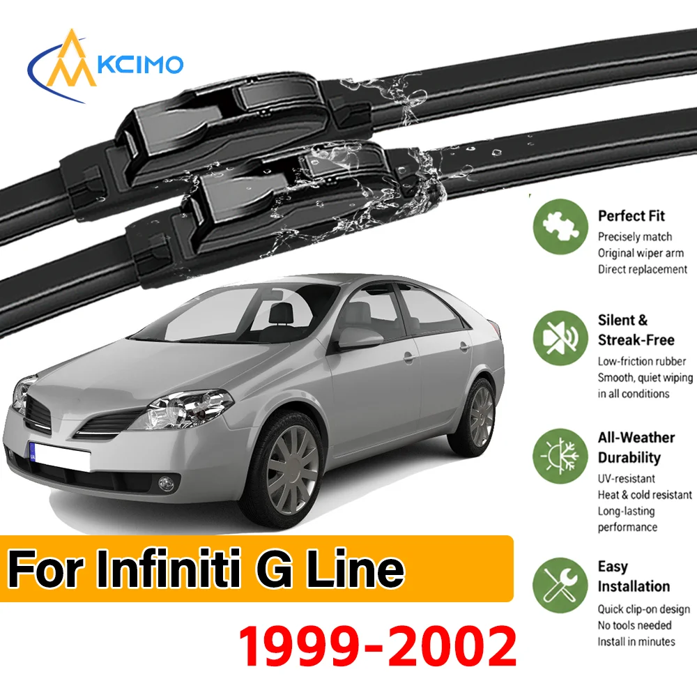 Guarantee Clear Vision 2PCS Wiper Blades for Infiniti G Line 1999–2002 All-Season Clarity Easy Install Safe Driving Confidence
Guarantee Clear Vision 2PCS Wiper Blades for Infiniti G Line 1999–2002 All-Season Clarity Easy Install Safe Driving Confidence